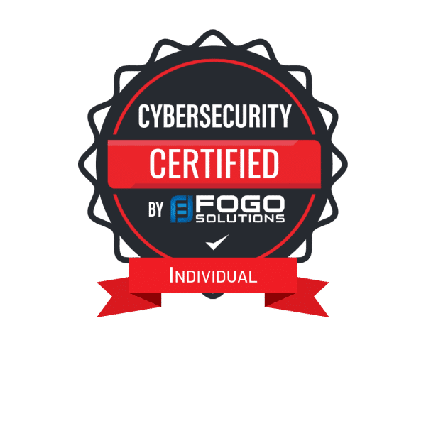 Online Cybersecurity Training certified by efogo individual.