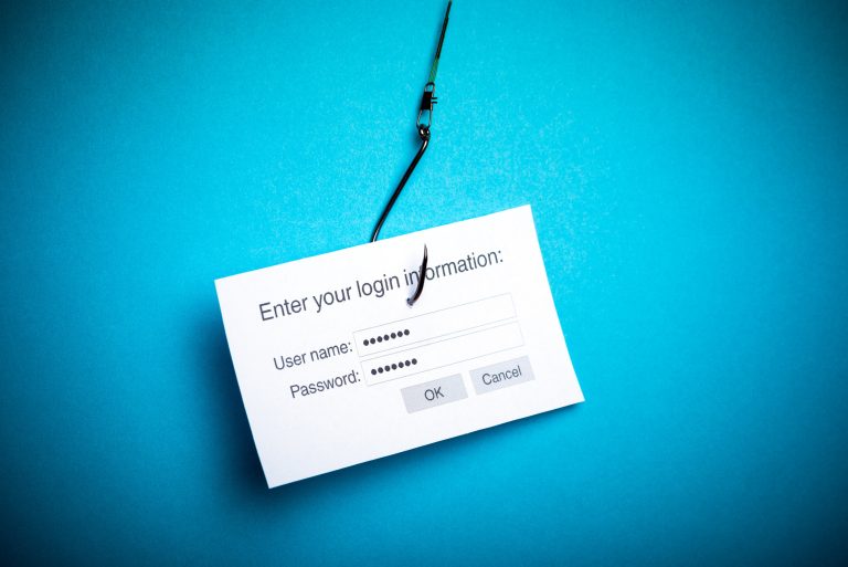 Concept Of Hacking Or Phishing A Login And Password With Malware Program