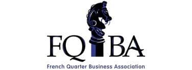 The logo for the French Quarter Business Association, featuring a modern and professional design that showcases their expertise in managed IT services.