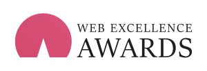 The web excellence awards logo highlights the exceptional achievements in keywords and SEO.