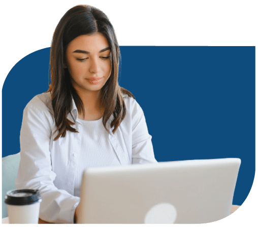 Technology as a Service FAQ image: young woman on a laptop