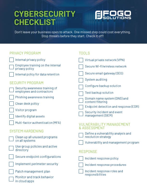CS Checklist 1